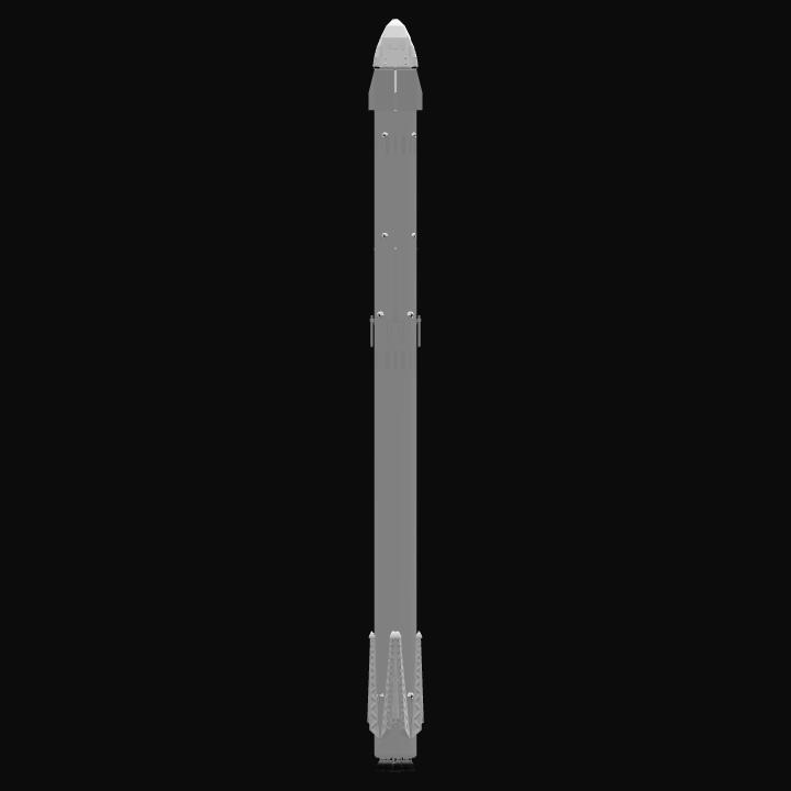 spacex falcon 9 and dragon flying model rocket kit