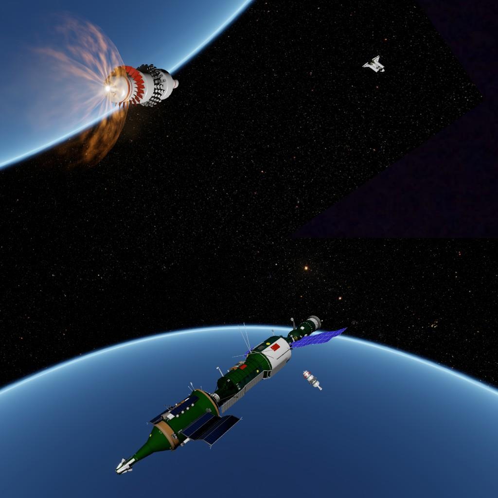 Juno New Origins Cancelled Almaz 4 Station With Space to space Rocket
